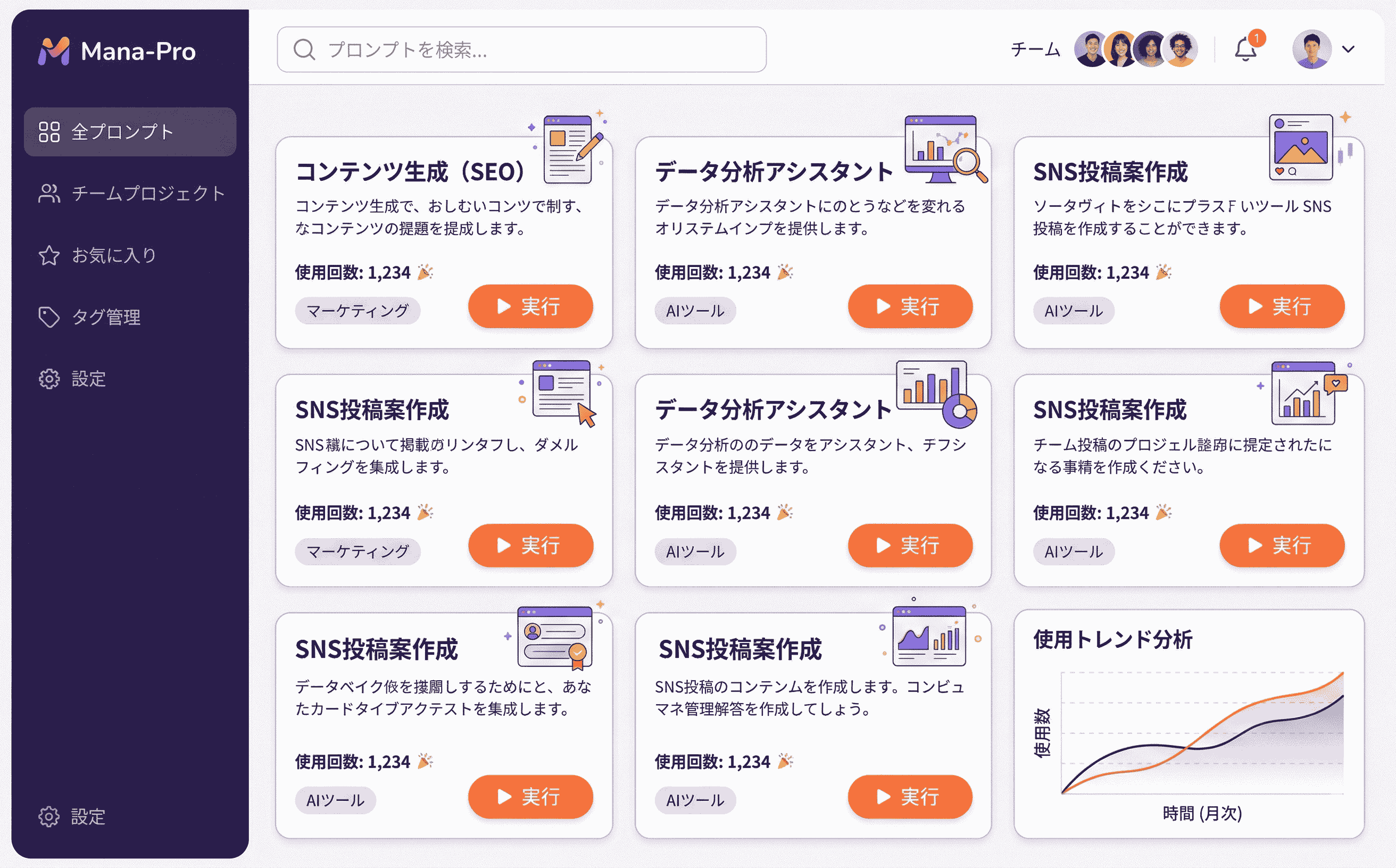 Mana-ProのUI